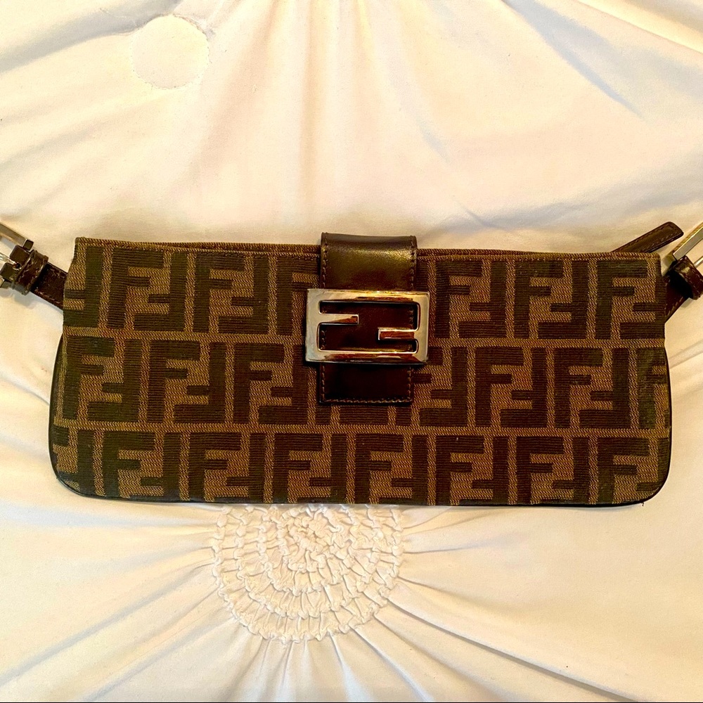 * Authentic FENDI Zucca Vintage Baguette Bag